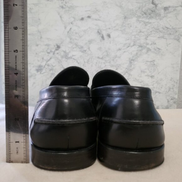 Salvatore Ferragamo Shoes Mens Size 10.5 Leather Loafers Gancini Bit Slip Italy main image 5